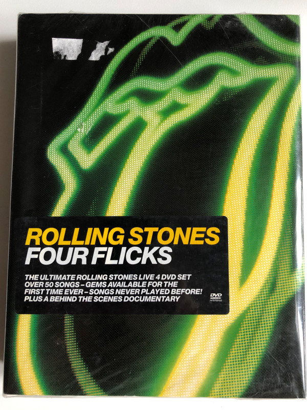 Rolling Stones – Four Flicks / The Ultimate Rolling Stones Live 4 DVD Set Over 50 Songs - Gems Available For The First Time Ever - Songs Never Played Before! Plus A Behind The Scenes Documentary / TGA DVD 4x DVD Video CD 2003 / 7479700122