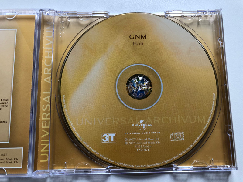 GNM – Hair / MacDermot; Rado; Ragni; Marton Csaba; Szomor Gyorgy;... / Universal Music Group Audio CD 2007 / 173 146-6