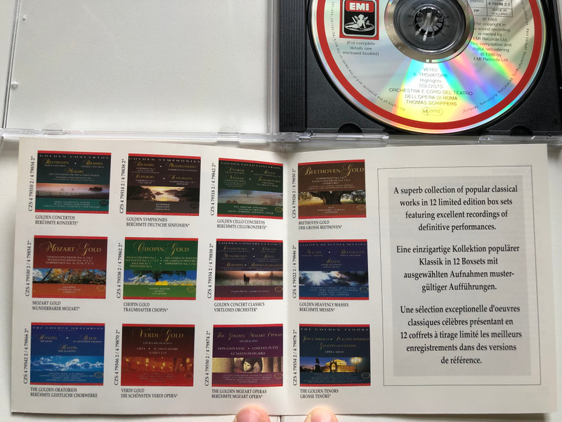 Verdi - Il Trovatore (Highlights / Extraits / Querschnitt) / Corelli, Tucci, Simionato, Merrill, Coro E Orchestra Dell'Opera Di Roma, Schippers / EMI Audio CD 1990 Stereo / CDZ 4 79548 2