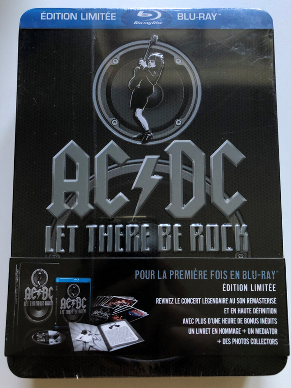 AC/DC – Let There Be Rock / Pour La Premiere Fois En Blu-Ray, Edition Limitee / Revivez Le Concert Legendaire Au Son Remasterise, Et En Haute Definition / Warner Home Video Blu-ray Disc + DVD, Box Set 2011 / 5000105861