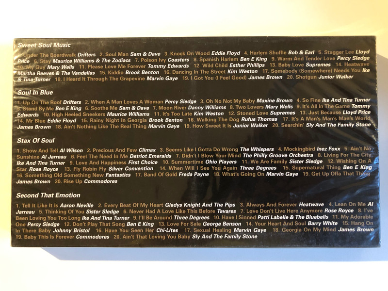 Legends Of Soul / 4x CD set Featuring: Supremes, Ben E King, Barry White, Marvin Gaye, Percy Sledge, Commodores, James Brown, Three Degrees, Ike & Tina Turner, Sly & The Family Stone / Newsound 2000 4x Audio CD 2003, Box Set / nstbx414v