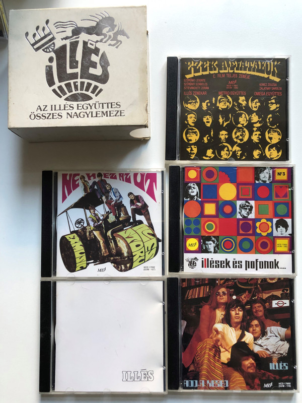 Az Illes Egyuttes Osszes Nagylemeze / Hungaroton-Gong 5x Audio CD 1993, Box Set / HCD 37705