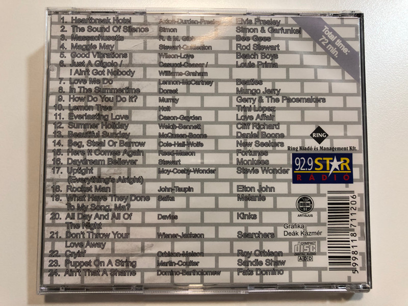Pop Legends 7. / Fortunes, The Beatles, Roy Orbison, Rod Stewart, Mungo Jerry, Monkees, Fats Domino, Elton John, Beach Boys, Malanie, Kinks / Ring Audio CD / RCD 1120