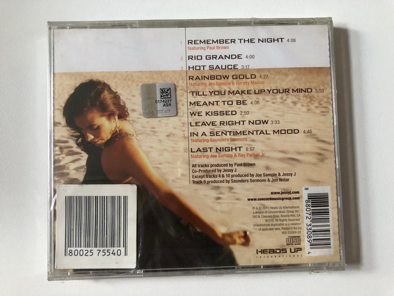 Jessy J – Hot Sauce / Heads Up International Audio CD 2011 / HUI-33089-02