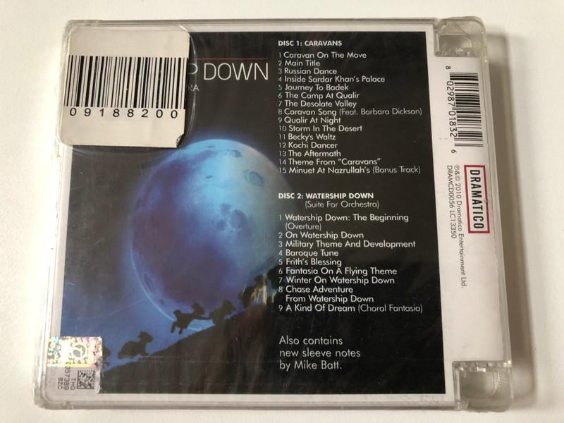 Mike Batt - Caravans (Original Motion Picture Soundtracks) / Mike Batt Archive Series / Double CD Edition, Also Contains ''Watership Down Suite'' / Dramatico 2x Audio CD 2010 / DRAMCD0056