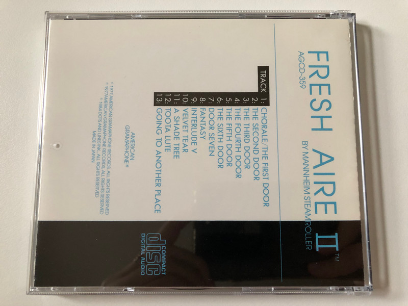 Fresh Aire II - By Mannheim Steamroller / American Gramaphone Records Audio CD 1984 / AGCD 359