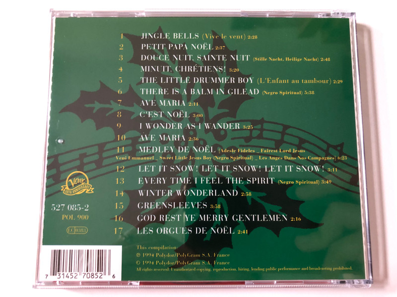 Rhoda Scott – Les Orgues De Noël / Ave Maria; Jingle Bells; Petit Papa Noel; Let It Snow!; Minuit, Chretiens! / Verve Records Audio CD 1994 / 527 035-2