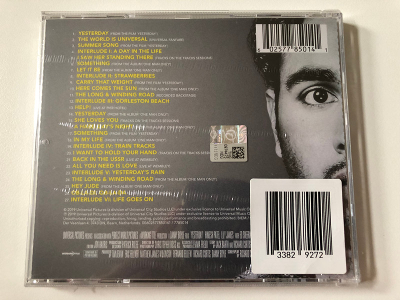 Yesterday (Original Motion Picture Soundtrack) / Polydor Audio CD 2019 / 7785014