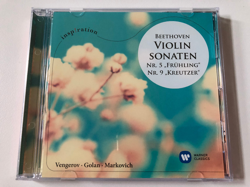 Beethoven - Violin Sonaten Nr. 5 ''Fruhling'', Nr. 9 ''Kreutzer'' - Vengerov, Golan, Markovich / insp!ration / Warner Classics Audio CD 2018 / 0190295655945