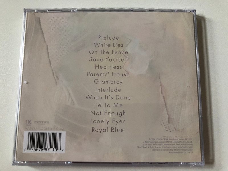 Milo Greene – Control / Elektra Audio CD 2015 / 7567-86711-9