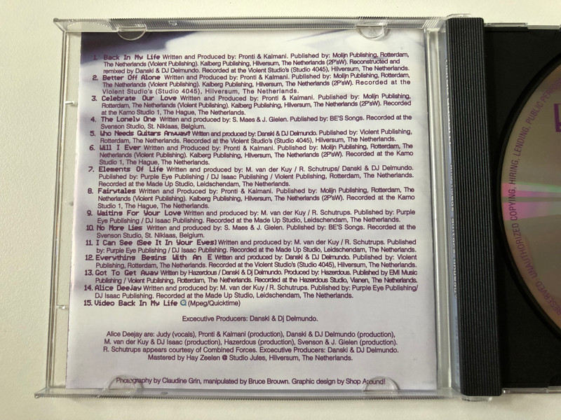 Alice Deejay – Who Needs Guitars Anyway? / EMI Audio CD 2000 / 0724352633609