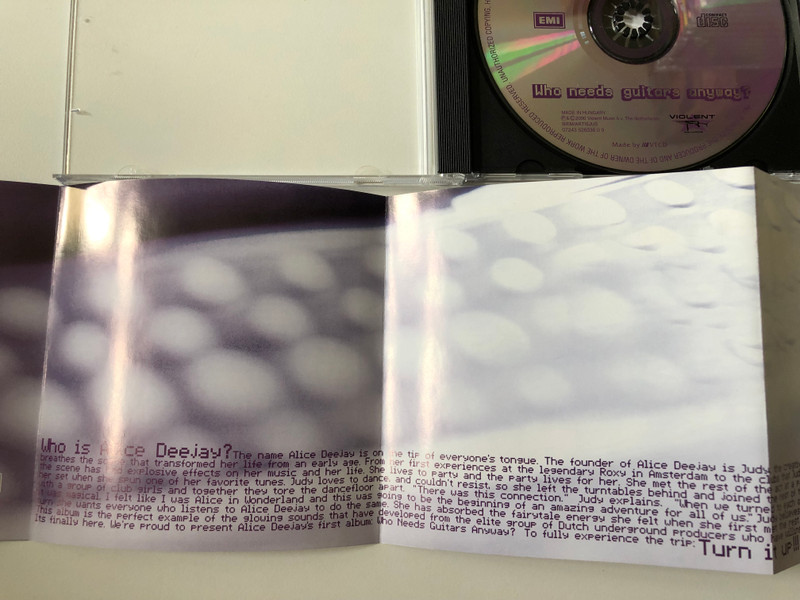 Alice Deejay – Who Needs Guitars Anyway? / EMI Audio CD 2000 / 0724352633609