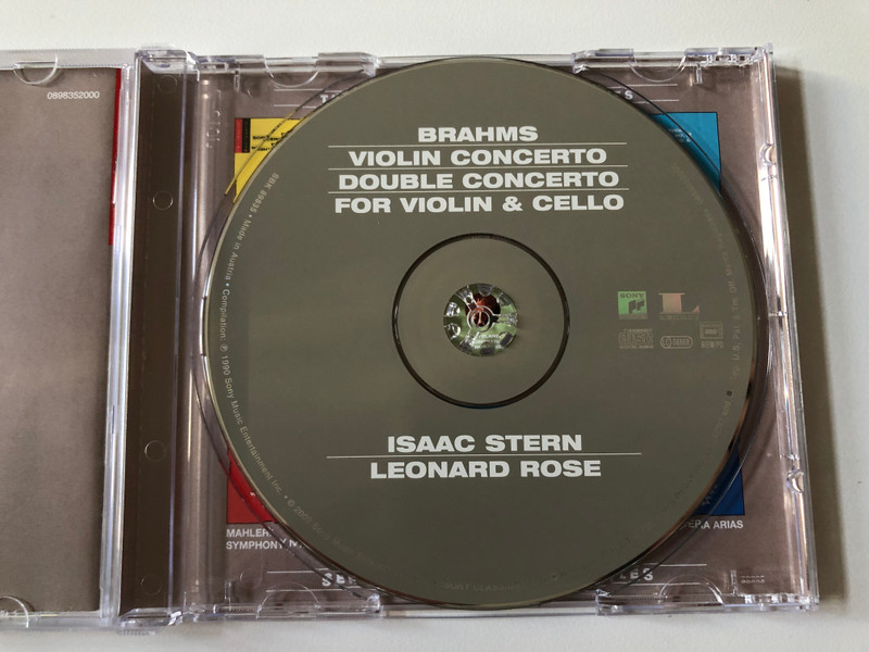 Brahms: Violin Concerto - Double Concerto For Violin & Cello - Isaac Stern, Leonard Rose / Essential Classics / Sony Classical Audio CD 1990 / SBK 89835