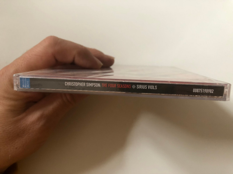 Christopher Simpson ‎- The Four Seasons - Sirius Viols / Hille Perl, Marthe Perl, Frauke Hess / Deutsche Harmonia Mundi Audio CD 2016 / 88875190982