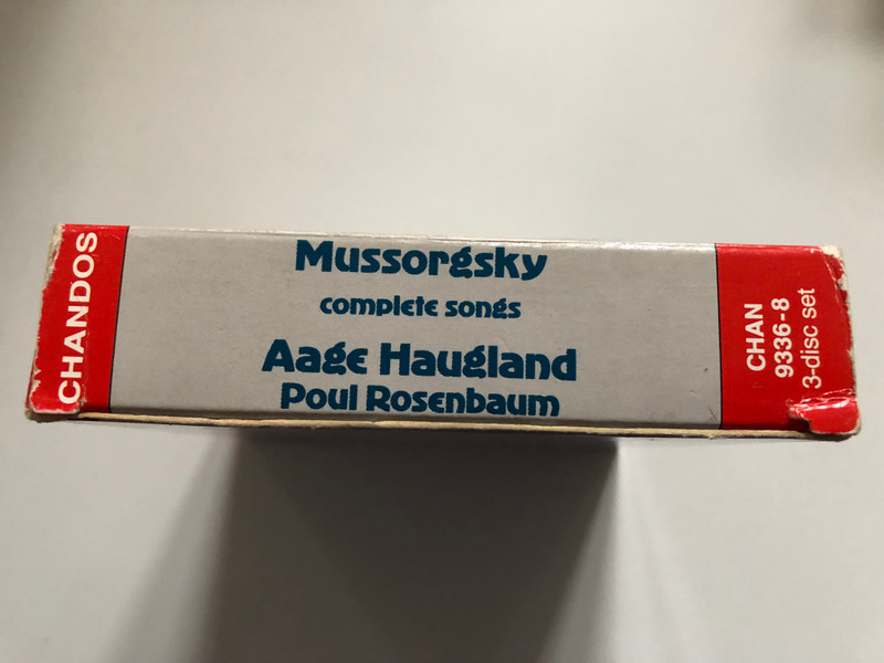 Modest Mussorgsky – Complete Songs - Samtliche Lieder, L'integrale des chansons / Aage Haugland, Poul Rosenbaum / Chandos Records Ltd 3x Audio CD 1995 / CHAN 9336-8