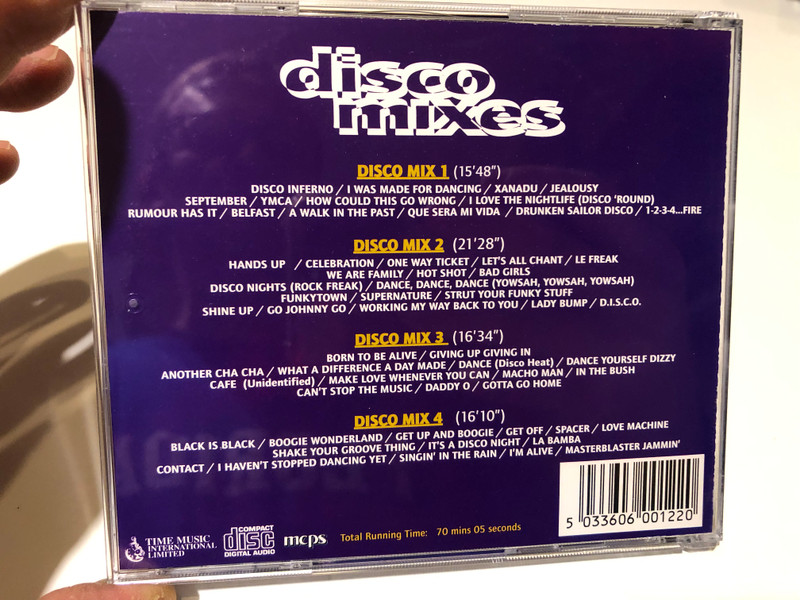 The Vision Mastermixers – Disco Mixes / Over One Hour Of Non-Stop Disco / Time Music International Limited Audio CD / TMI012
