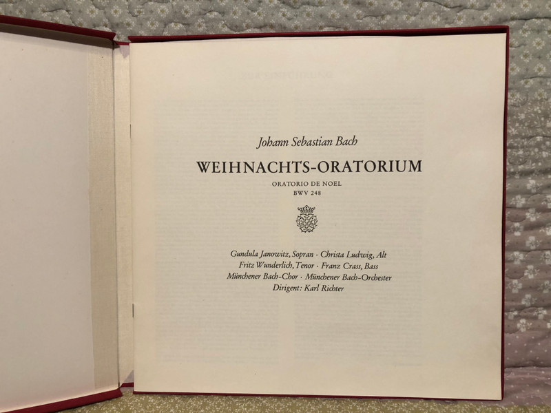 J. S. Bach – Weihnachts-Oratorium BWV 248 / Ex Libris 3x LP, Box Set / XL 172 586/88