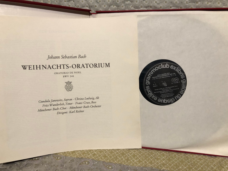 J. S. Bach – Weihnachts-Oratorium BWV 248 / Ex Libris 3x LP, Box Set / XL 172 586/88