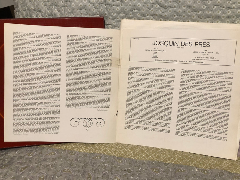 Panorama Du Chant Choral Nos 1,2,3,4 - Lage D Or De La Polyphonie - Josquin, Palestrina, Victoria, Lassus, Ensemble Vocal Et Chorale Philippe Caillard / Erato 4x LP, Box Set 1972 / ERA 9070/1/2/3
