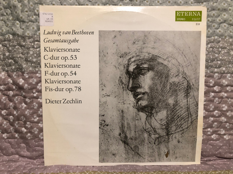 Ludwig van Beethoven Gesamtausgabe - Klaviersonate C-dur Op. 53; Klaviersonate F-dur Op. 54; Klaviersonate Fis-dur Op. 78 - Dieter Zechlin / ETERNA LP Stereo / 8 26 021