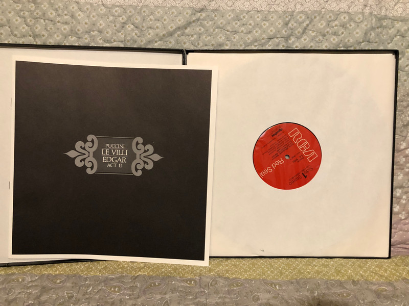 First complete stereo recording - Puccini: Le Villi, Edgar (Act II) / Barry Morell, Adriana Maliponte, Matteo Manuguerra, Nancy Stokes, Walker Wyatt / Anton Guadagno / RCA Victor Red Seal 2x LP Stereo / LSC-7096
