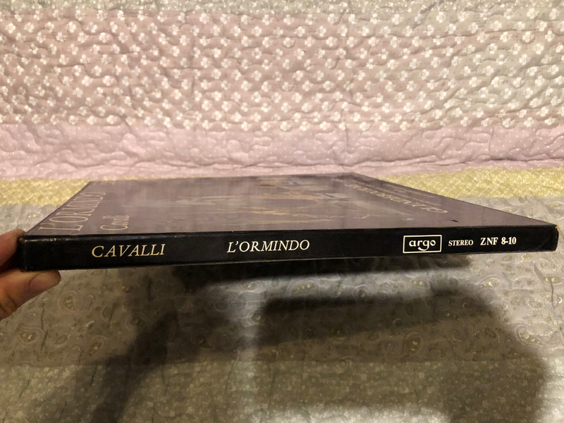 L'Ormindo: Cavalli - Glyndebourne cast, London Philharmonic Orchestra, director: Raymond Leppard / Argo 3x LP Stereo, Box Set 1969 / ZNF 8-10