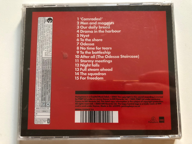 Tennant/Lowe – Battleship Potemkin / Performed by Pet Shop Boys and Dresdner Sinfoniker conducted by Jonathan Stockhammer, Orchestrations by Torsten Rasch / Parlophone Audio CD 2005 / 0094633504226