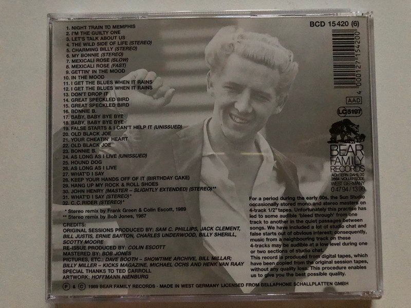 Classic Jerry Lee Lewis - The Definitive Edition Of His Sun Recordings 1956-1963 (Incl. Unissued Performances) / Bear Family Records 8x Audio CD, Box Set 1989 / BCD 15420 HH