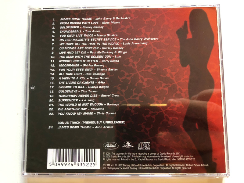 The Best Of Bond...James Bond / Capitol Records Audio CD 2008 / 5099924335225 