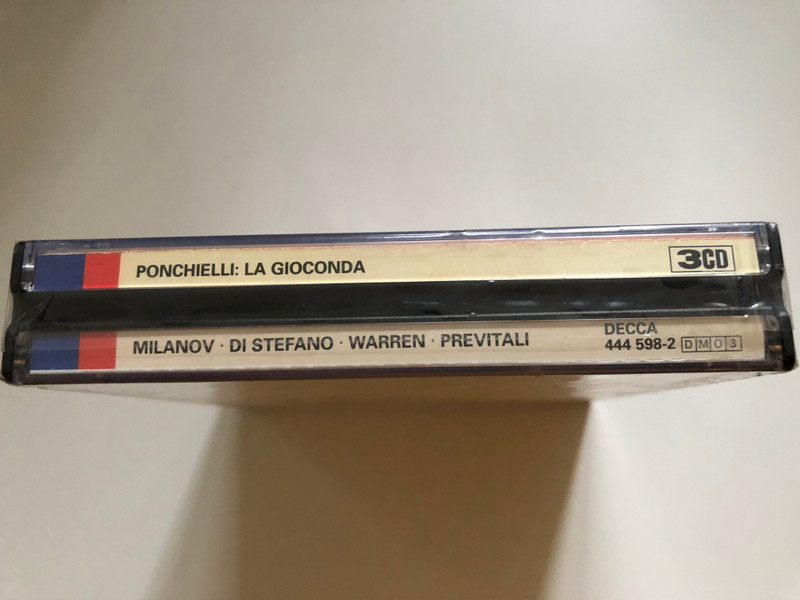 Ponchielli: La Gioconda - Milanov, Di Stefano, Warren / Orchestra e coro dell' Accademia di Santa Cecilia, Roma, Fernando Previtali / Grand Opera / Decca 3x Audio CD / 444 598-2