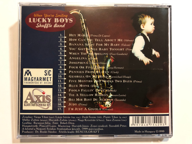 Lucky Boys - Shuffle Band - When You're Smilling / Bencolor Kft. Audio CD 1999 / BEN-CD 5429 (59978487542933)