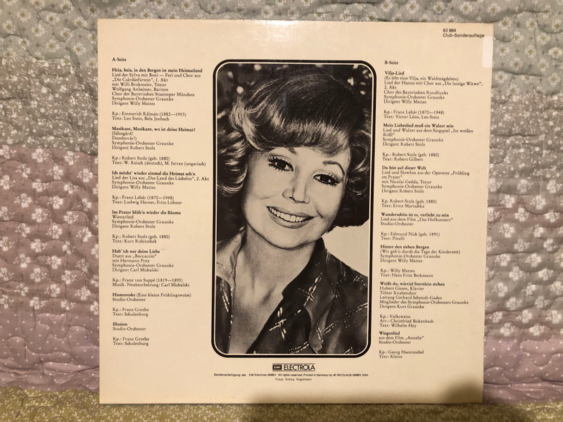 Ein Abend Mit Anneliese Rothenberger / EMI Electrola LP / 63 984