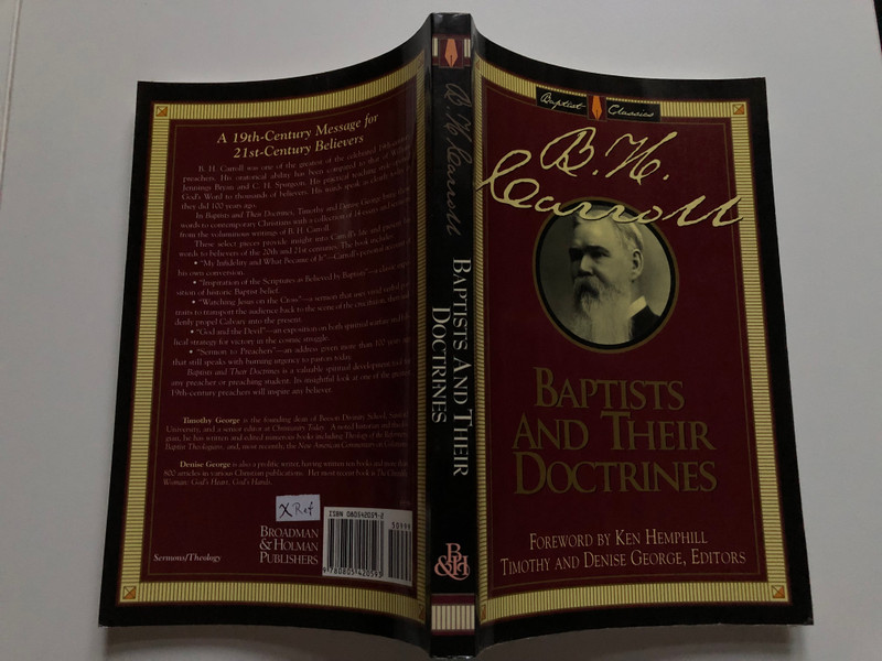 Baptists and Their Doctrines / Paperback / Author: B. H. Carroll (9780805420593)