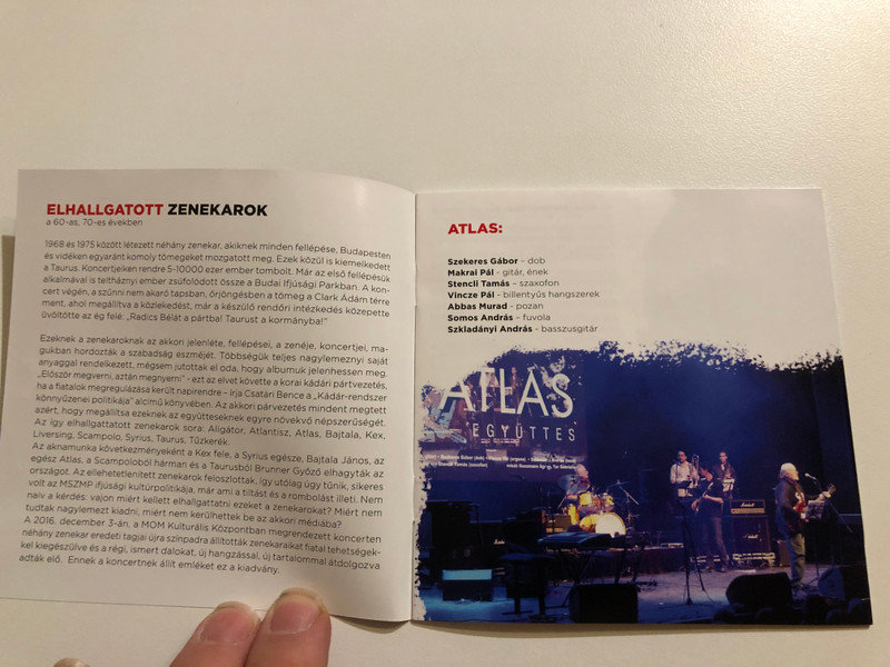 Elhallgatott Zenekarok - A 60-as, 70-es Evekbol... / Koncertfelvetel Mom Kulturalis Kozpont 2016.12.03. / Atlas; Új Taurus; Balázs Fecó; Liversing; Syrius; Kex Remake / GrundRecords 2x Audio CD + DVD Video 2018 / GR114