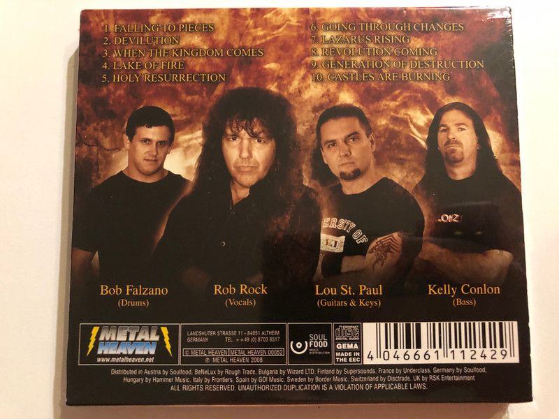Fires Of Babylon – Fires Of Babylon / A Fistful Of Us Metal! / The New US Allstar line-up featuring: Rob Rock (ex-Impellitteri/Driver), Lou St. Paul (Winters Bane), Kelly Conlon / Metal Heaven Audio CD 2008 / METAL HEAVEN 00052