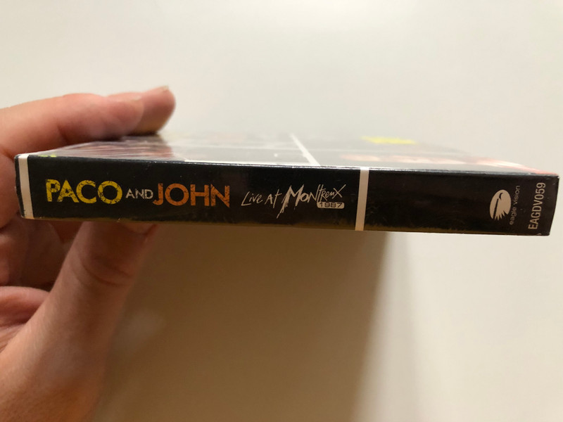 Paco And John Live At Montreux 1987 / Paco De Lucia & John McLaughlin perform Guardian Angel; One Melody; Chiquito; El Panuelo; David; Sichia; and more / Eagle Vision 2x Audio CD + DVD Video CD 2016 / EAGDV059