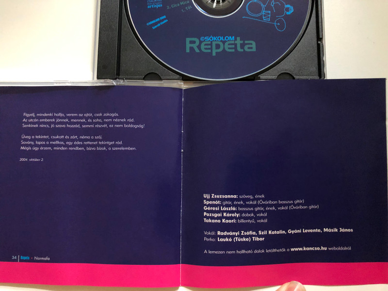 Csókolom – Repeta / Audio CD 2006 / CSKLM 003