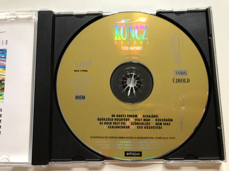 Koncz Zsuzsa – Újhold / Mega Audio CD 1996 / HCD 17935