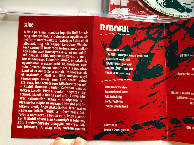 P. Mobil – Színe-Java / Mega Audio CD 1999 / MCDA 87640