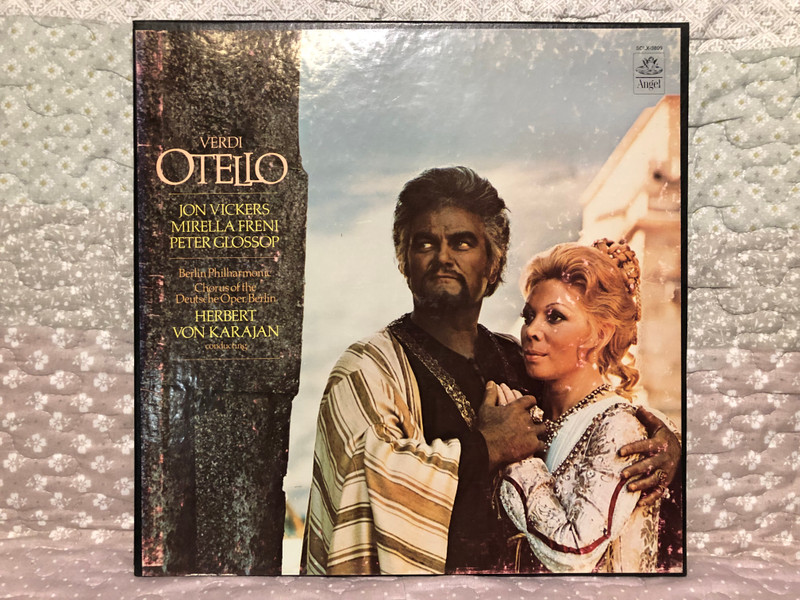 Verdi: Otello - Jon Vickers, Mirella Freni, Peter Glossop, Berlin Philharmonic, Chorus Of The Deutsche Opera, Berlin, Herbert Von Karajan conducting / Angel Records 3x LP, Box Set 1974 / SCLX-3809