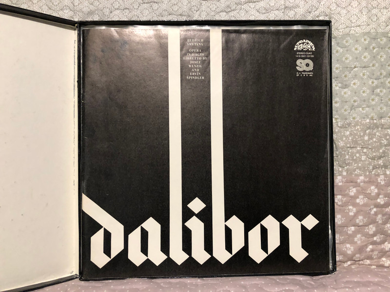 Smetana: Dalibor - Vilém Přibyl, Eva Děpoltová, Václav Zítek, Naďa Šormová, Brno State Philharmonic Orchestra, Václav Smetáček / Supraphon 3x LP, Stereo, Box Set 1980 / 1416 2921-3 QG