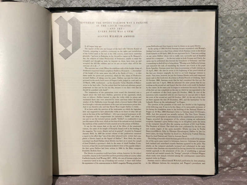 Smetana: Dalibor - Vilém Přibyl, Eva Děpoltová, Václav Zítek, Naďa Šormová, Brno State Philharmonic Orchestra, Václav Smetáček / Supraphon 3x LP, Stereo, Box Set 1980 / 1416 2921-3 QG