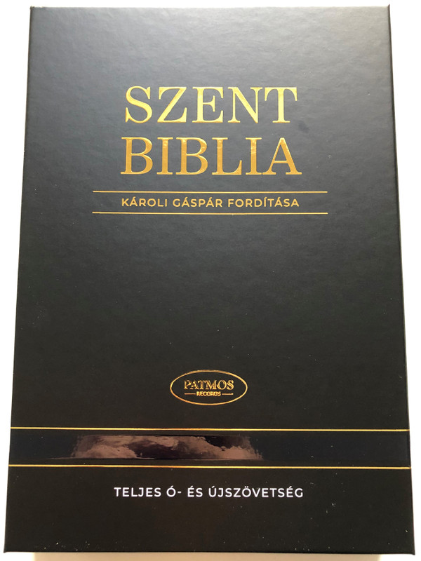 Szent Biblia / Hungarian Holy Bible with words of Jesus in RED / Genuine Leather bound Brown Cover, Goltmos Reden edges, 2 bookmark ribbons, Thumb Indexed / Bőrkötés, Barna színű / Jézus szavai piros kiemeléssel / Pacords 2020 9786155526619