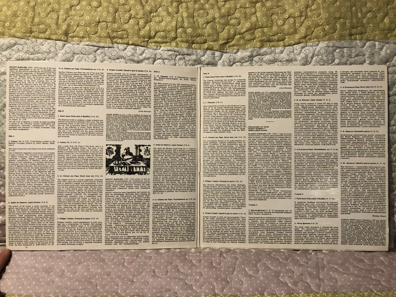 Bakfark 3 - Lute Music Played By Dániel Benkő / Hungaroton LP 1978 Stereo, Mono / SLPX 11893