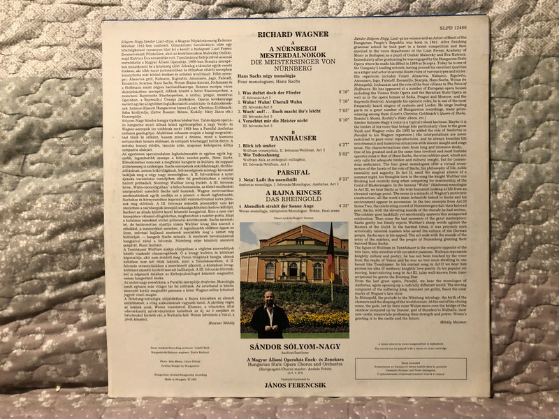 Wagner - Sandor Solyom-Nagy (baritone) - Die Meistersinger Von Nürnberg; Parsifal; Tannhauser; Das Rheingold / Hungarian State Opera Chorus and Orchestra, Janos Ferencsik / Hungaroton LP 1983 / SLPD 12480