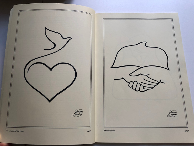 Peace I leave with you - Graphics of faith by András Simon / Catalog of Drawings / Paperback / Békét adok nektek - Simon andrás hitbeli grafikái (PeaceDrawings)