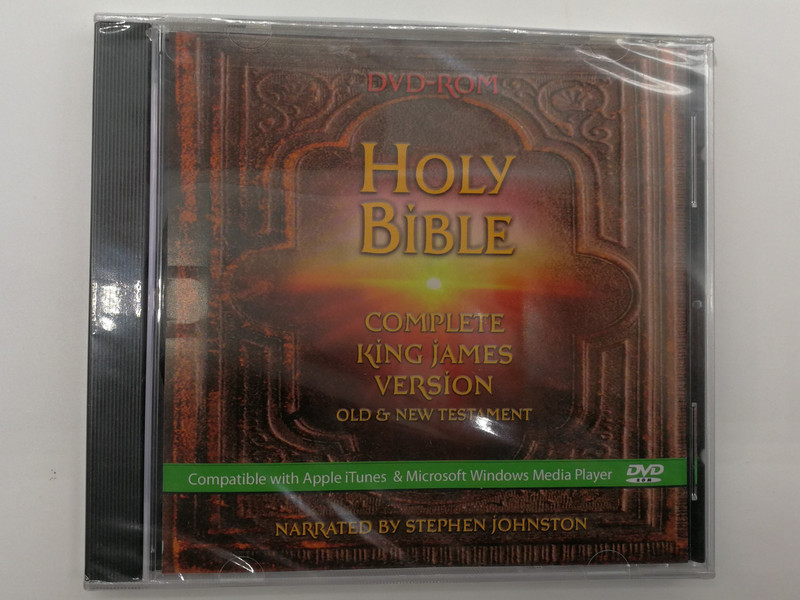 The Holy Bible - Complete King James Version - Old & New Testament / Narrated By Stephen Johnston / Compatible with Apple iTunes & Microsoft Windows Media Player / Hendrickson Publishers DVD CD Bible 2003 / DVDI 0888 (647715088826)