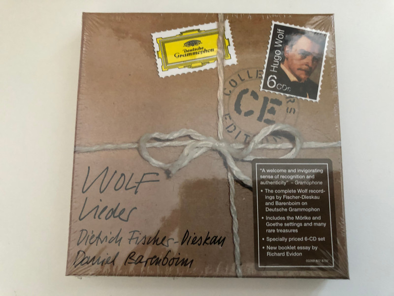 Wolf: Lieder - Dietrich Fischer-Dieskau, Daniel Barenboim / Collectors Edition / Deutsche Grammophon 6x Audio CD, Box Set / 00289 477 8707