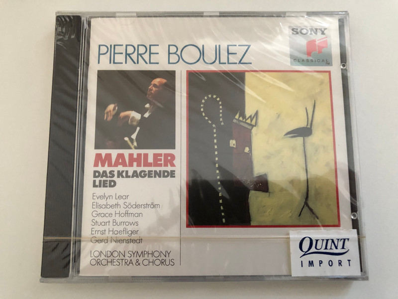 Pierre Boulez - Mahler: Das Klagende Lied / Evelyn Lear, Elisabeth Söderström, Grace Hoffman, Stuart Burrows, Ernst Haefliger, Gerd Nienstedt, London Symphony Orchestra & Chorus / Sony Classical Audio CD 1991 / SK 45841