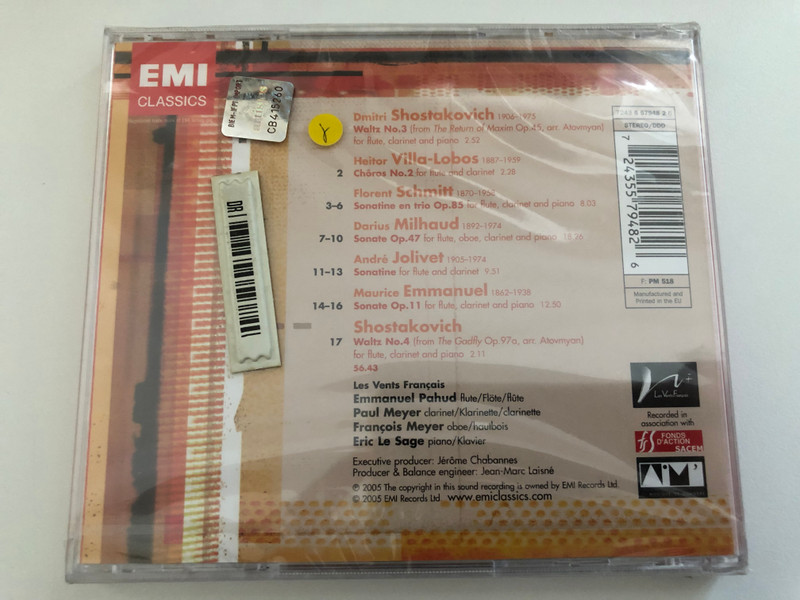 French Connection - Emmanuel Pahud, Eric Le Sage, Paul Meyer / EMI Classics Audio CD 2005 Stereo / 724355794826